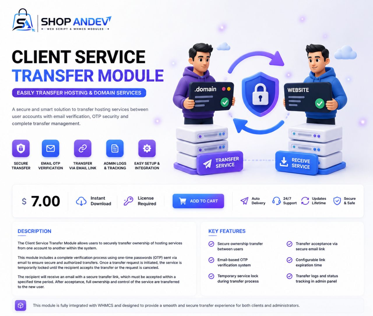 Client Service Transfer Module